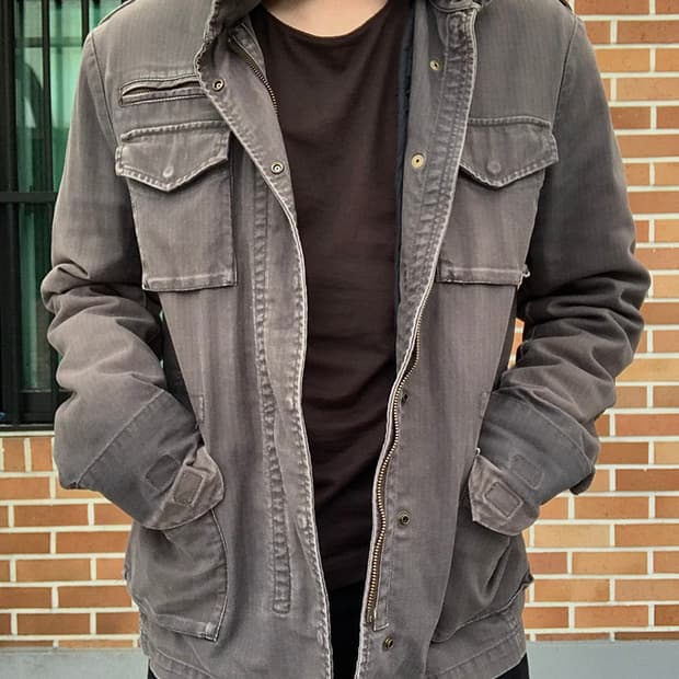 (실측 L) 타케오키쿠치 HBT 필드자켓