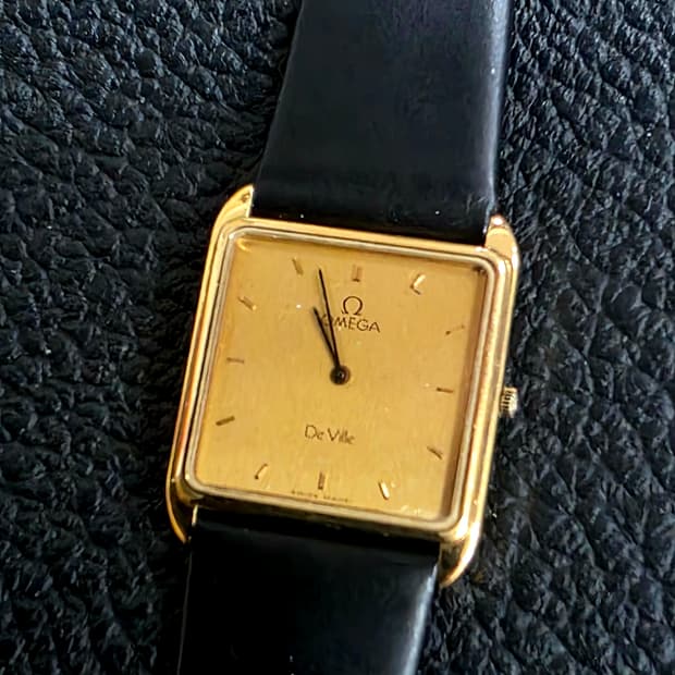 오메가 드빌 탱크금장 빈티지 시계