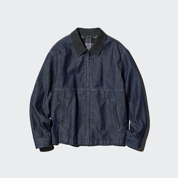 집업쇼트블루종(데님)