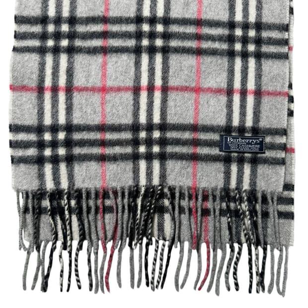 버버리 체크 캐시미어 100% 머플러 목도리