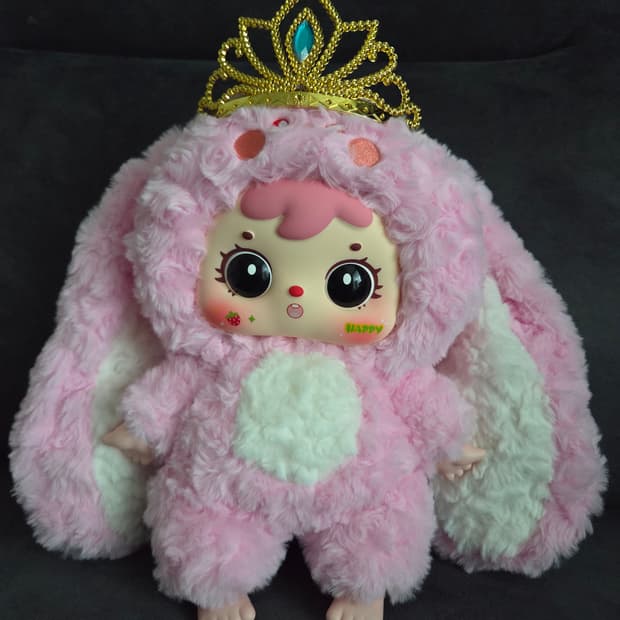 베이비쓰리 토끼 왕관 인형