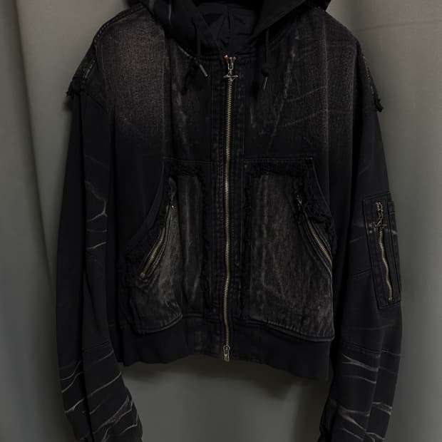 blr 데님 후드 자켓