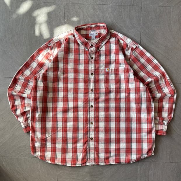 칼하트 오리지널 체크 긴팔 셔츠