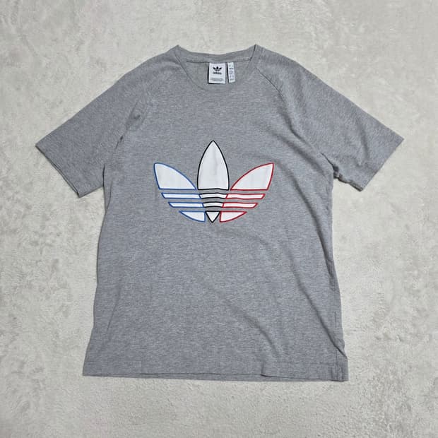 (XL)아디다스 불꽃 반팔 티셔츠