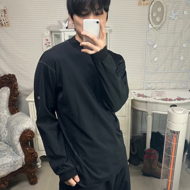 빈티지 스티치 러닝 기능 폴라 긴팔 837 y2k 스트릿 모리 갸루 일본