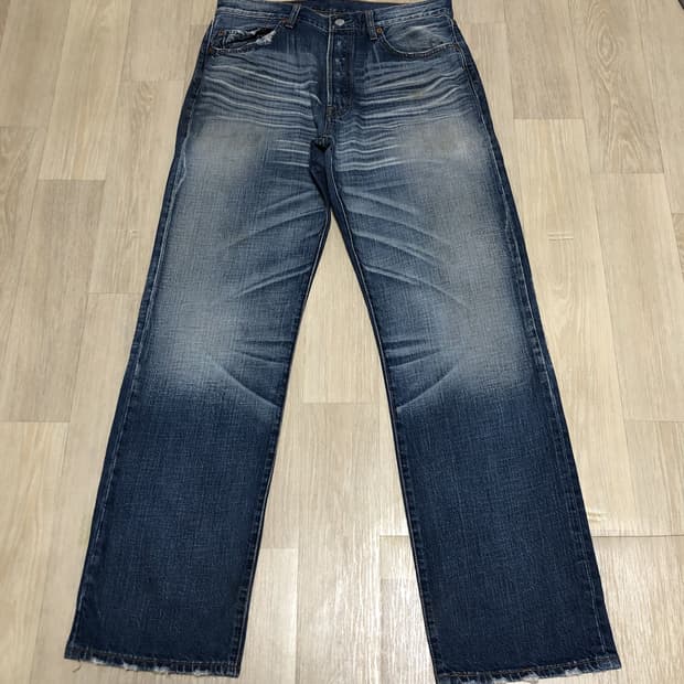 (32) 리바이스 501 스트레이트핏 04501-0064 워시드 데님