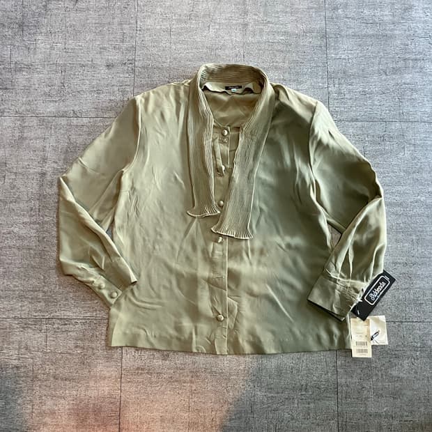 일본빈티지 Addenda 달천깔페어리 프린세스깔 타이블라우스