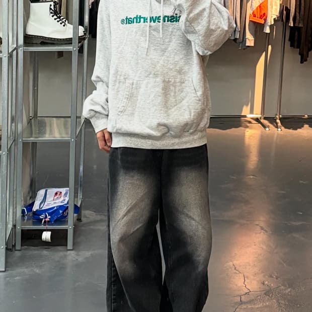 디스이즈네버댓 자수로고 후드티 A1522