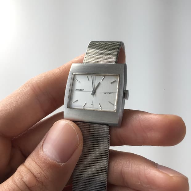 70s seiko chariot square manual wind