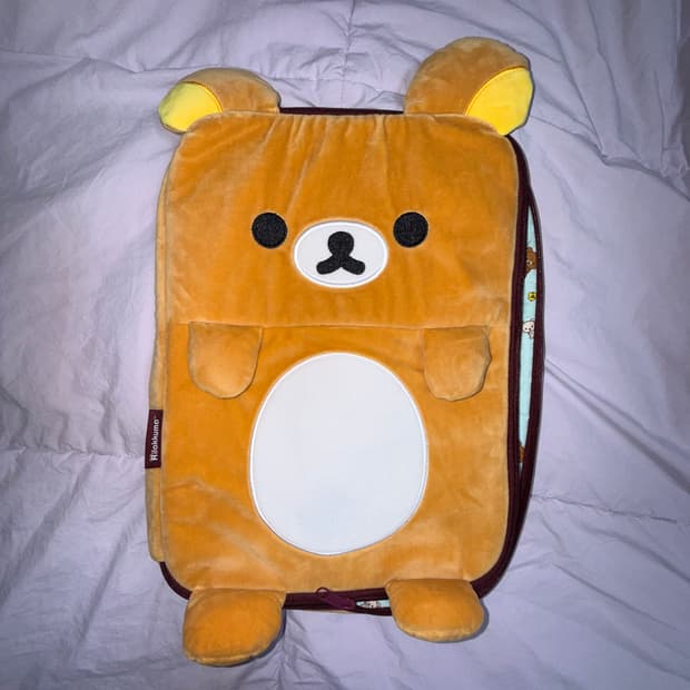 리락쿠마 노트북케이스 파우치 인형