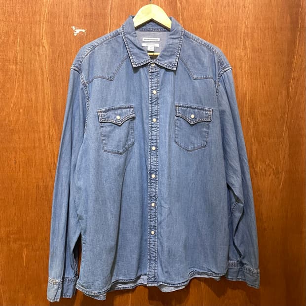 (2XL) Amazon essential 데님 셔츠