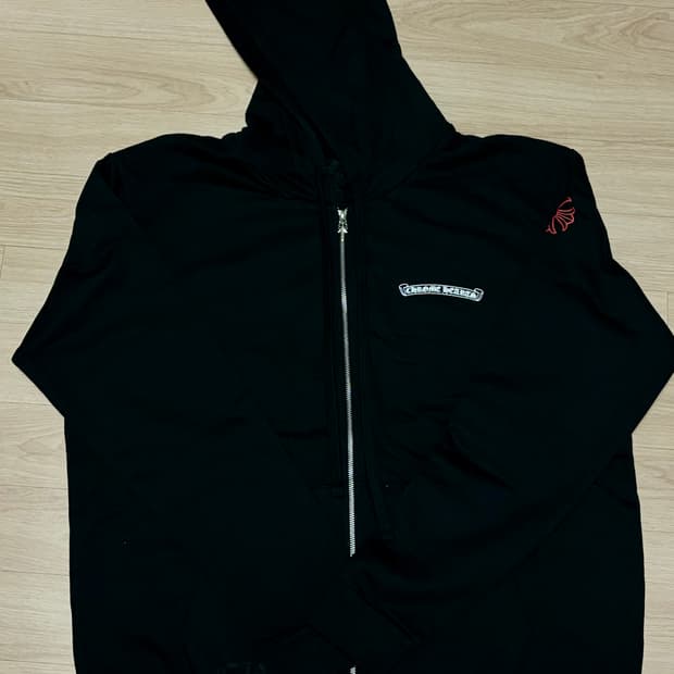 크롬하츠 NYC 한정 스크롤 집업 후디 L사이즈 새상품