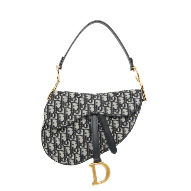 디올 새들백 오블리크 숄더 Dior Oblique Saddle 블루 자카