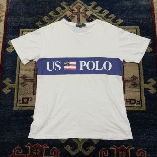 90s 폴로 랄프로렌  US Flag T-shirt