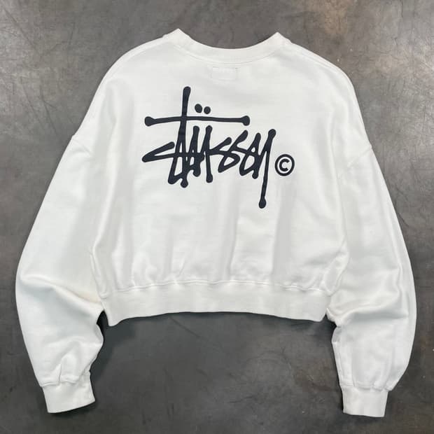 재팬 스투시 스탁로고 스웻셔츠
