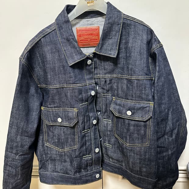 아웃스탠딩 셀비지 데님 자켓 2세대