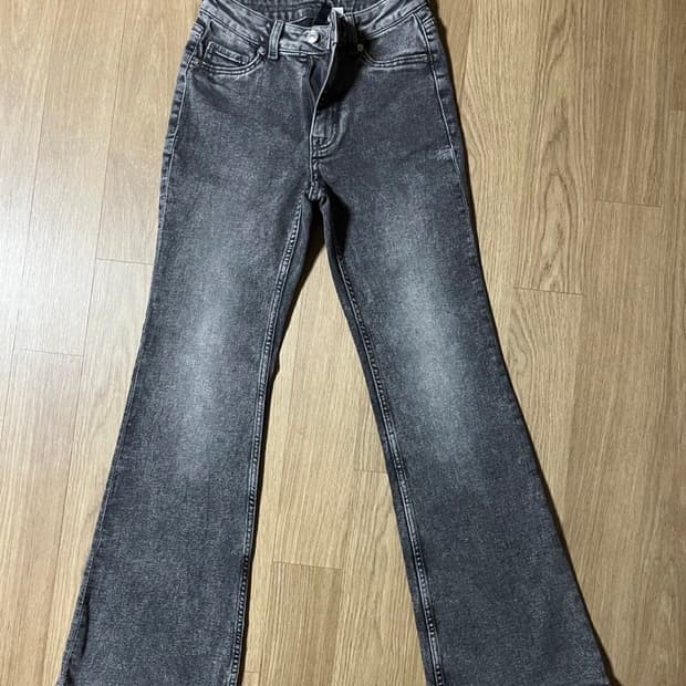 H&M 흑청 부츠컷 데님 34