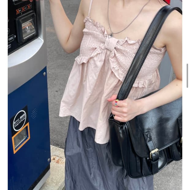 김아홉 mute smoke sleeveless 스모크 밴딩 민소매 나시