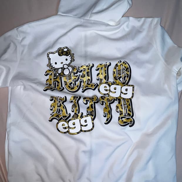 아베일 egg 헬로키티 레오파드 후드집업 네코미미