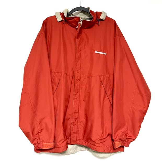 리복 오렌지색 바람막이 자켓 105 상태굿