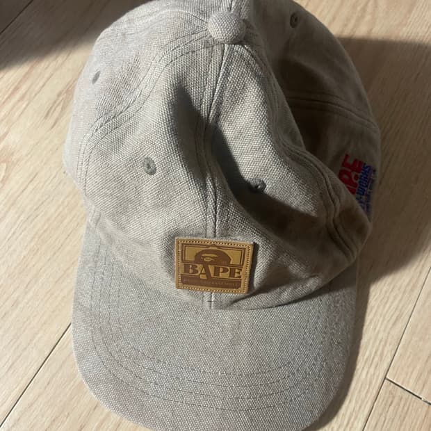 베이프 워싱 캔버스 캡 모자