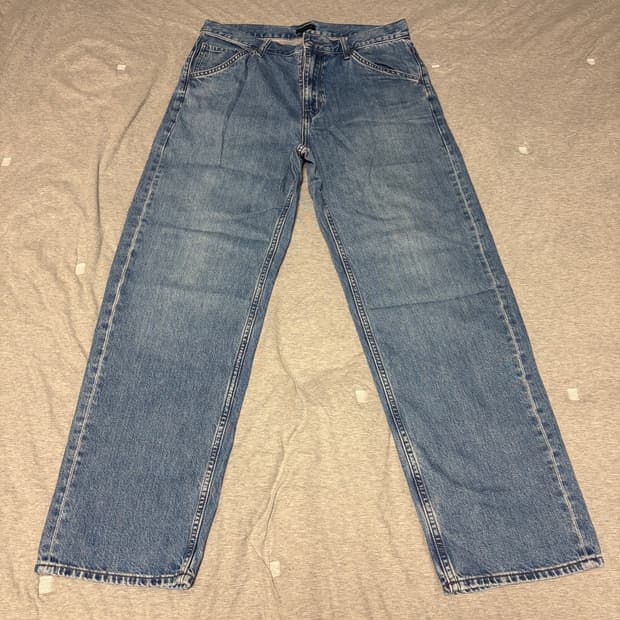 [32] 유니클로 와이드팬츠 진청 