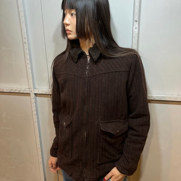 90s PATAGONIA brown stripe jacket