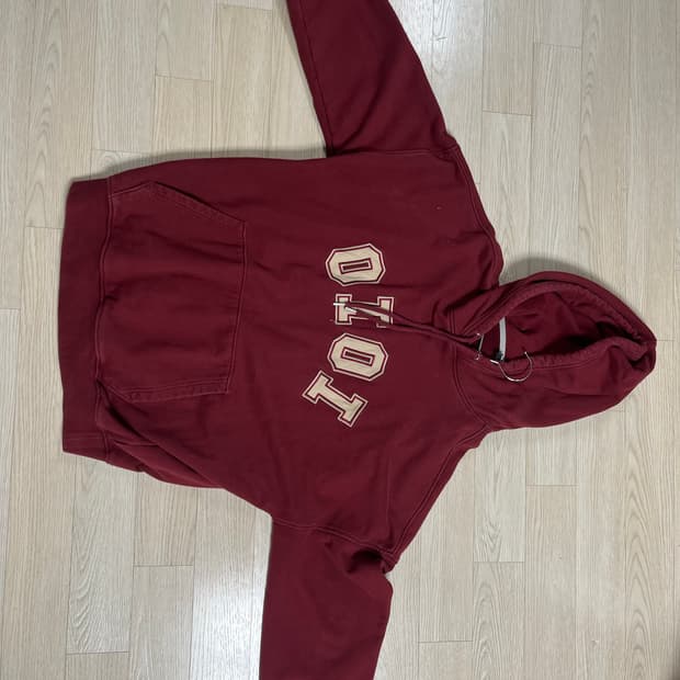 oioi 버건디 후드티 XL