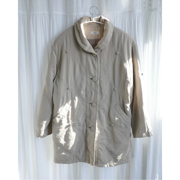 Beige light padded jacket