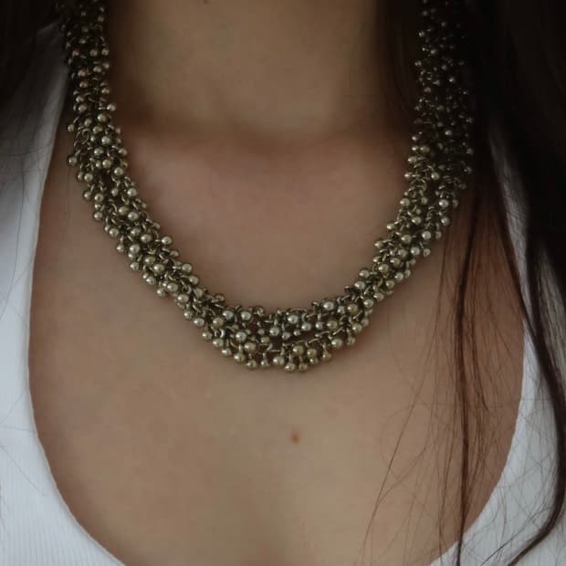 brass necklace