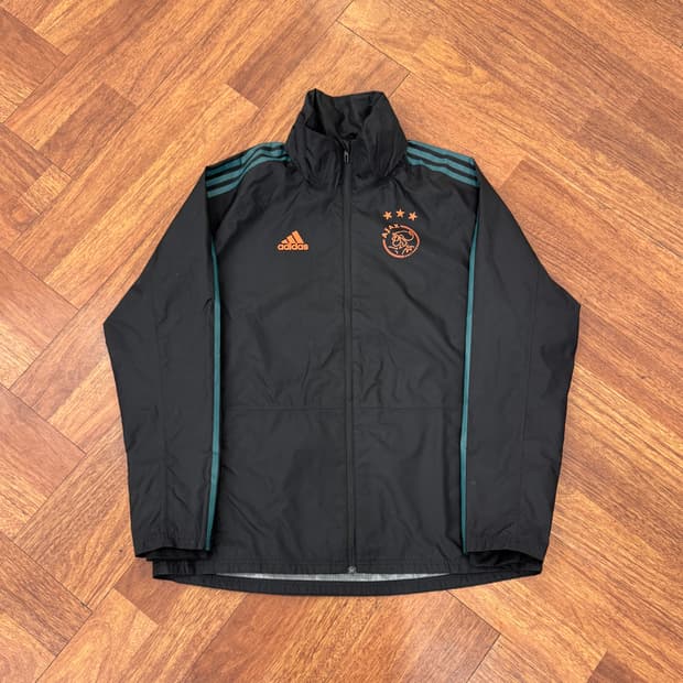 3XL 해외판 아디다스 아약스 19-20 올웨더 바람막이 자켓 