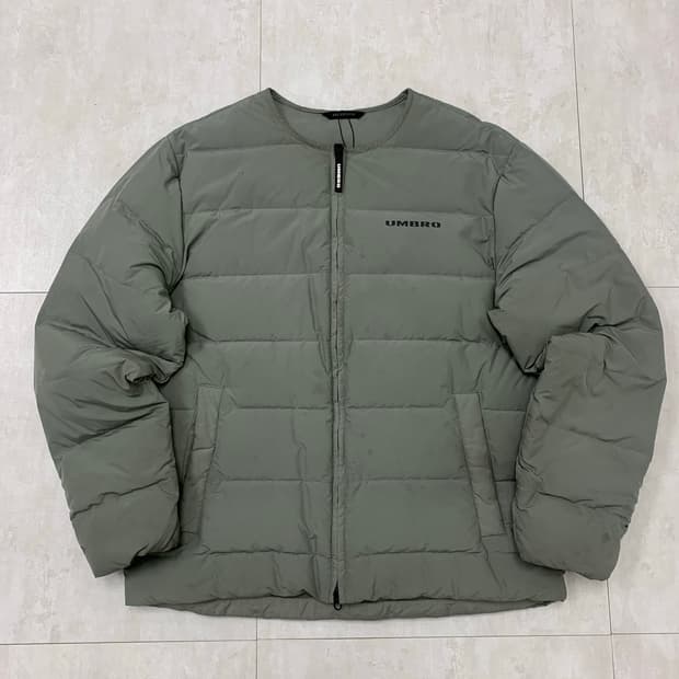 엄브로 카키 그레이 경량 패딩 #238