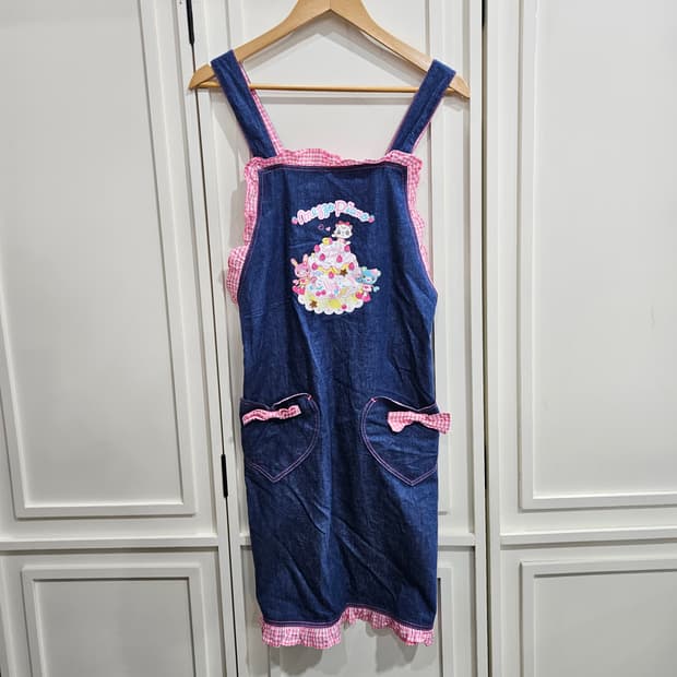 데님 프릴 앞치마