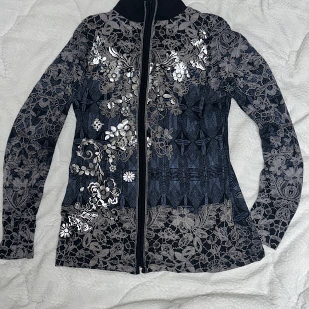 바닐라슈가 빈티지 오리엔탈 페어리 y2k 집업 롱슬리브