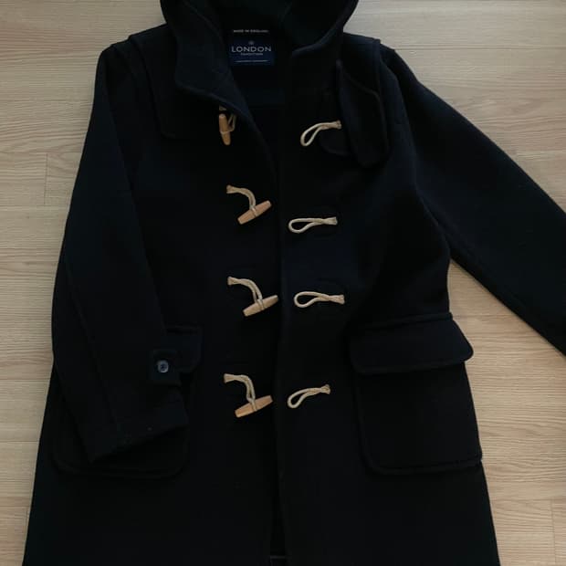 London tradition 런던 트레디션 블랙 떡볶이 코트 44