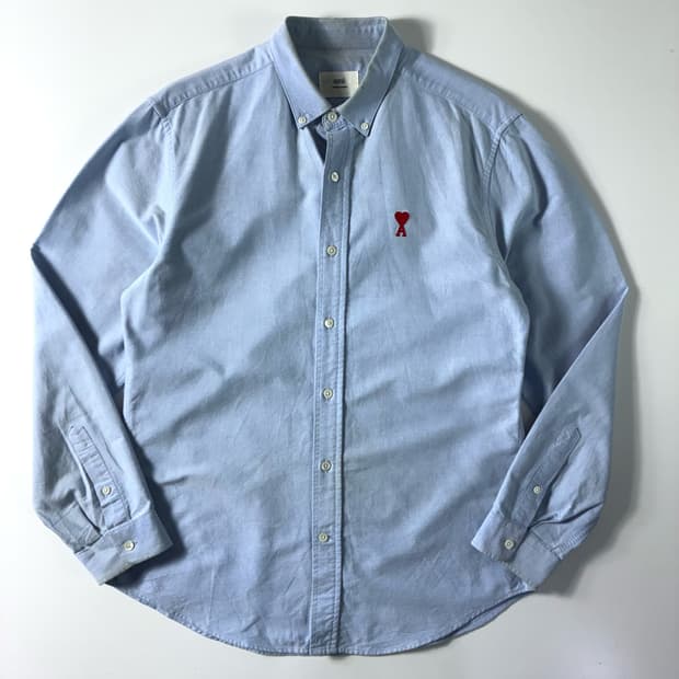 Ami  아미 스몰하트 로고 옥스퍼드 셔츠 