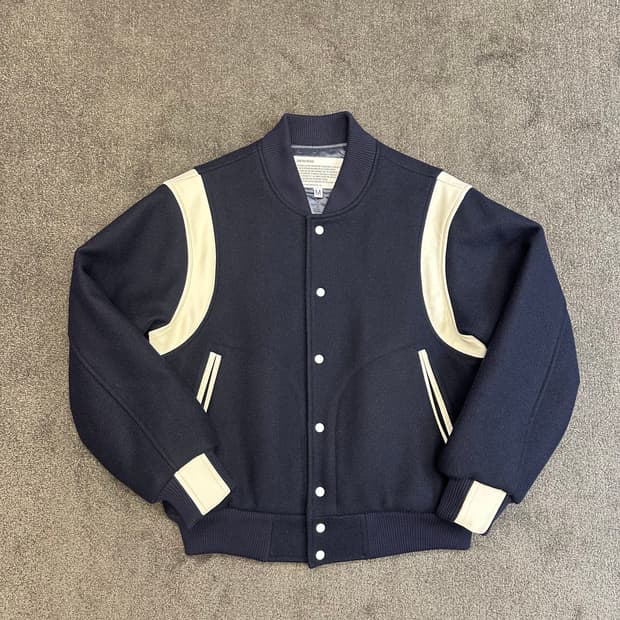 유니폼브릿지 바시티 자켓 네이비 M