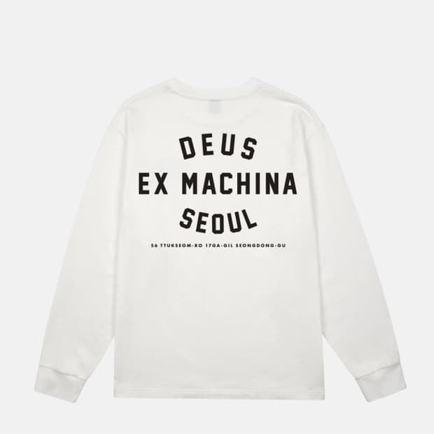 데우스 서울 긴팔 화이트 m 새상품