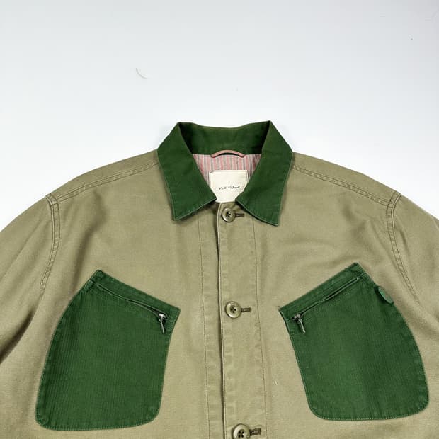 VTG 빈티지 재팬 패치워크 카키 초어자켓 (XL)