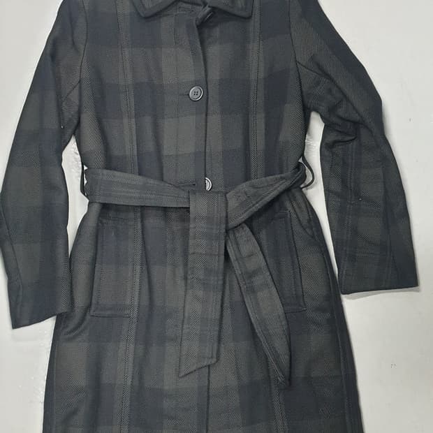 Maje 마쥬 체크 롱 코트 36사이즈