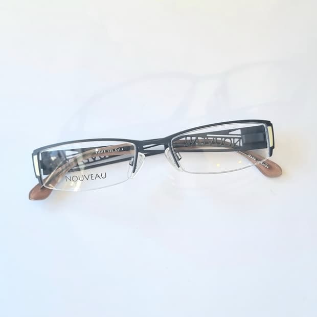 데드스탁 긱시크 레트로사각 반무테 안경테   191