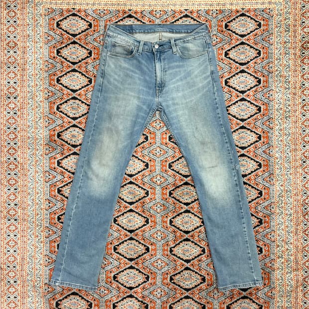 리바이스 513 중청 워싱 데님팬츠 허리 32