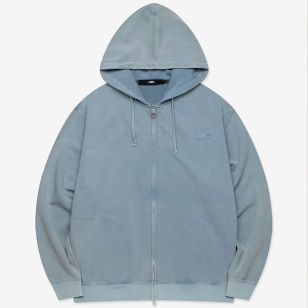 엘엠씨 WASHED OG APPLIQUE ZIP UP 후디집업