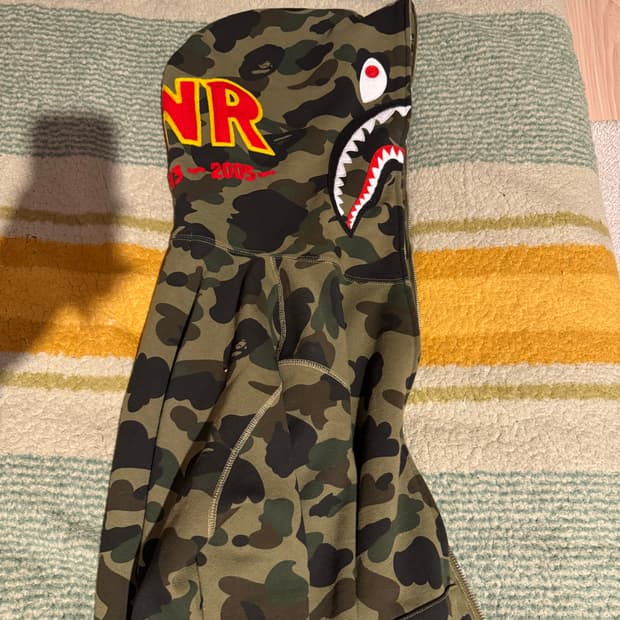 Bape 베이프 녹계 후드집업 L
