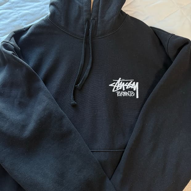 스투시 토론토 기모 후드티L