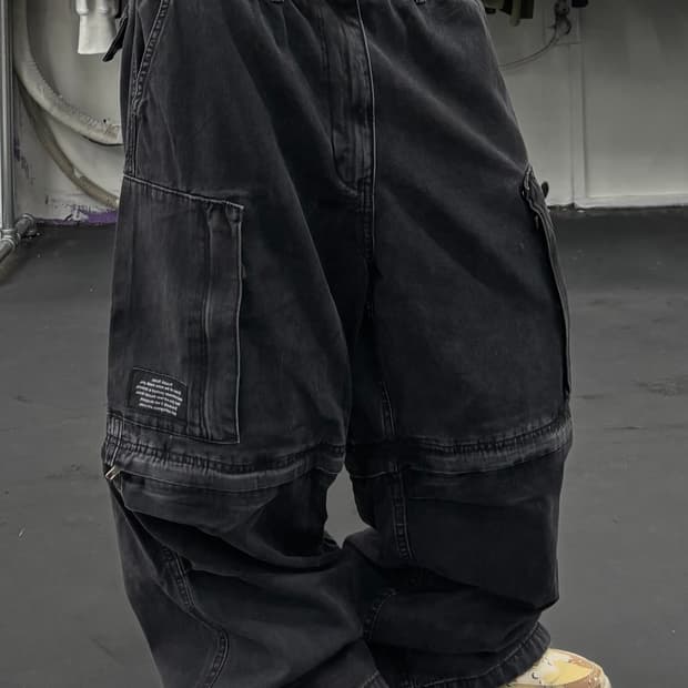 GU x 언더커버 컨버터블 데님 카고팬츠