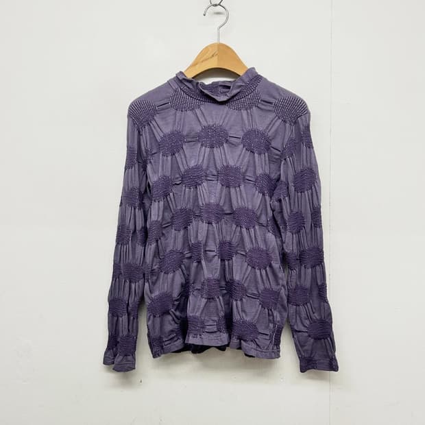 재팬 메이드 플리츠 패턴 롱 슬리브