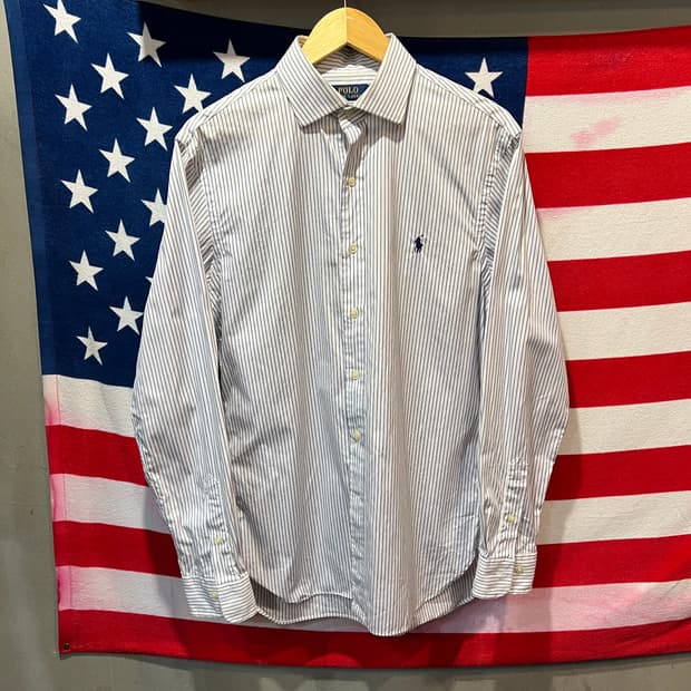 폴로 스트라이프 슬림핏 셔츠