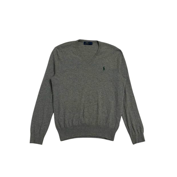 폴로 랄프로렌 브이넥 니트 그레이