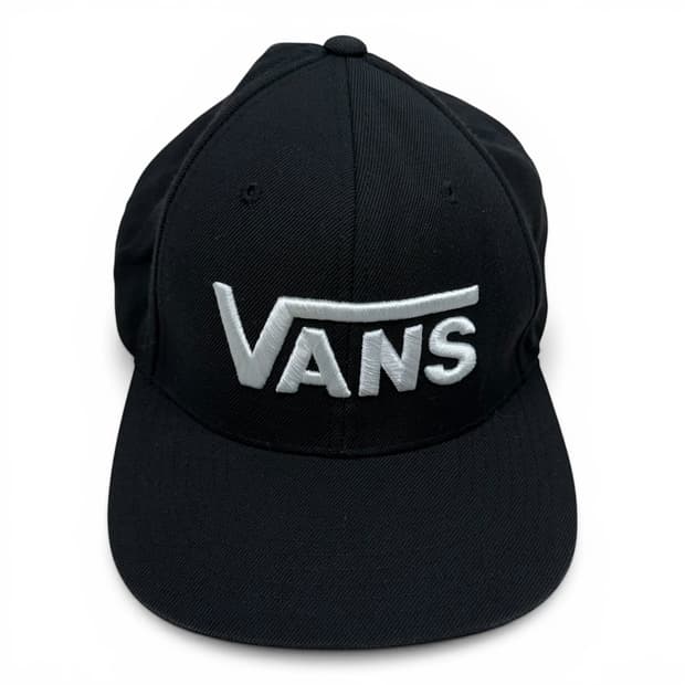 F) 반스 자수로고 스냅백 블랙